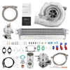 T3/T4 TURBO KIT 350HP WASTEGATE + INTERCOOLER + BOV + OIL Feed LINE Universal