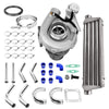 T3 Turbo kit 0.63 A/R 4 6 CYL+ Intercooler + 2.5 Intercooler Piping Kit