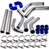 2.5 and Diy Blue Silicone Hose Coupler Intercooler Piping Kit t-Bolt Clamps