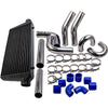 Intercooler + Turbo Intercooler Piping Pipe Kits + Hose Kit Uni.